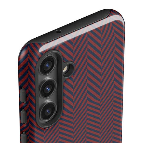 Blocked Polka Dot Chevron Galaxy S24 Impact Case